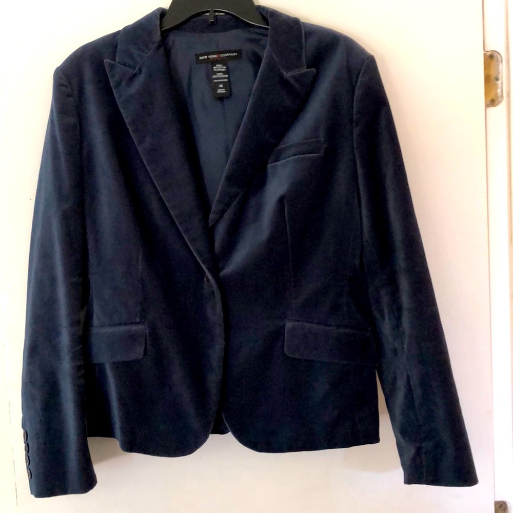 Soft, brushed cotton dark blue jacket